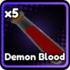 Demon Blood Food de l'expérience de Saga Roblox anime.